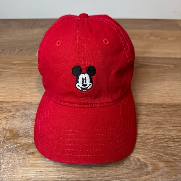 Disney Mickey Mouse Red Unisex Adjustable Hat - Picture 1 of 11